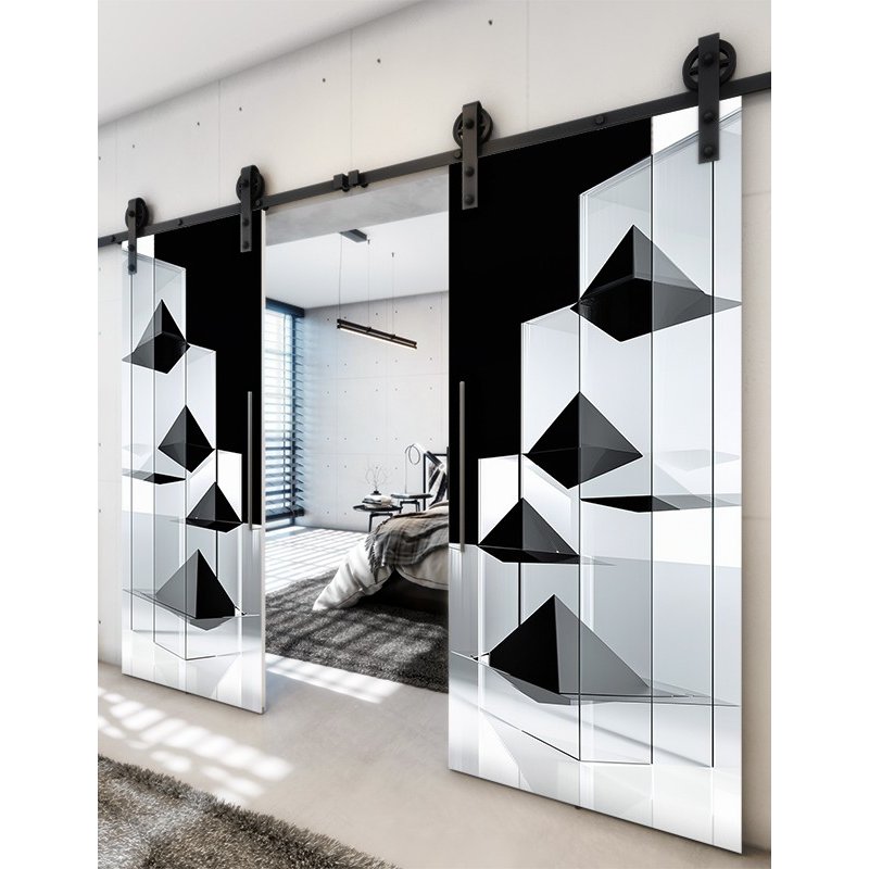 Holzschiebetür Barn-Line - Geometrie Model 3022 Holzschiebetür Barn-Line - Geometrie Model 3022