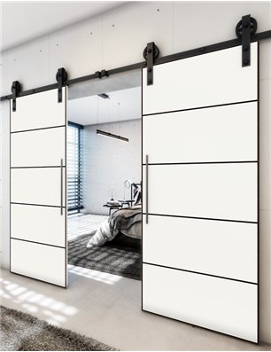 Holzschiebetür Barn-Line - Design-Linien  Model 3040