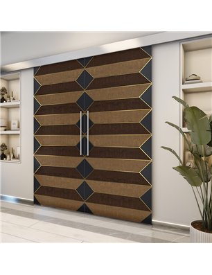 Holzschiebetür Eco-Line - Holz-Mix  Model 3008-2