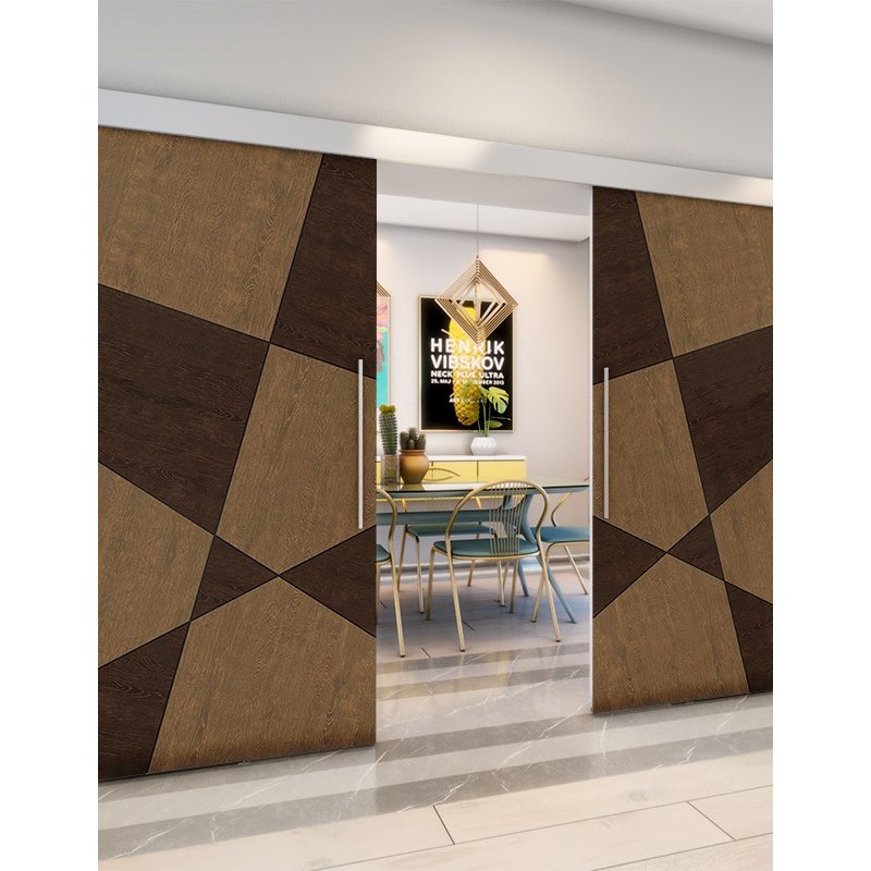 Holzschiebetür Eco-Line - Holz-Mix Model 3011 Holzschiebetür Eco-Line - Holz-Mix Model 3011