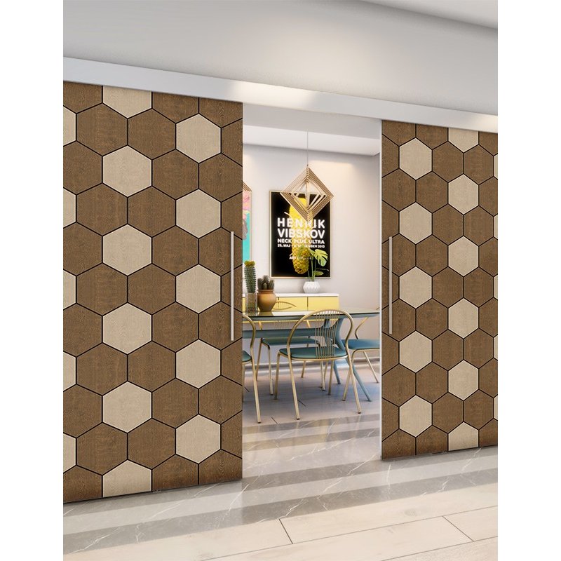 Holzschiebetür Eco-Line - Holz-Mix Model 3018 Holzschiebetür Eco-Line - Holz-Mix Model 3018