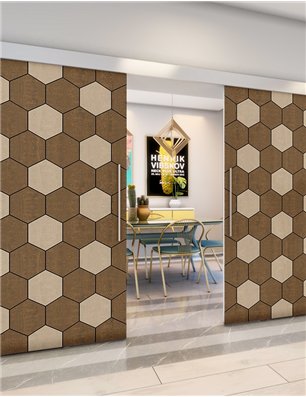 Holzschiebetür Eco-Line - Holz-Mix  Model 3018