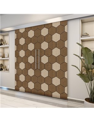 Holzschiebetür Eco-Line - Holz-Mix  Model 3018-2