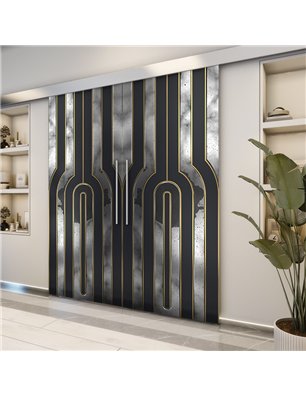 Holzschiebetür Eco-Line - Holz-Mix  Model 3056-2