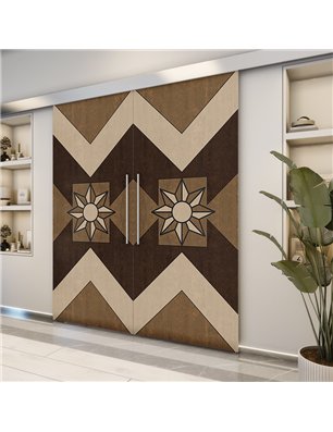 Holzschiebetür Eco-Line - Holz-Mix  Model 3082-2