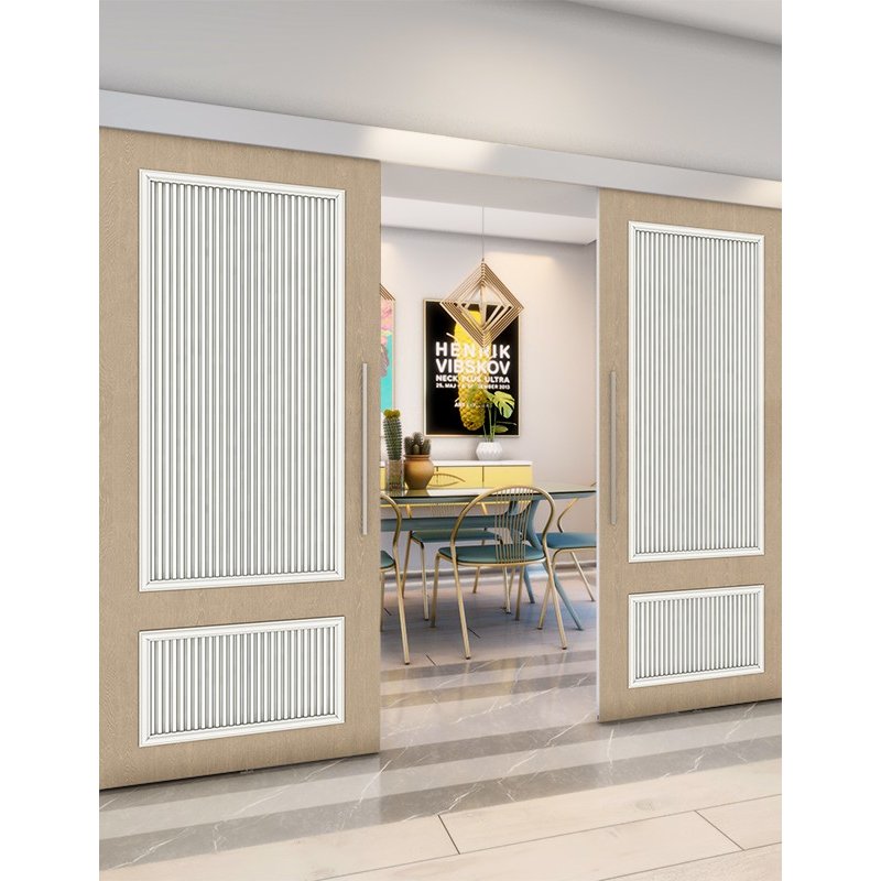 Holzschiebetür Eco-Line - Eiche und Weiss Model 3006 Holzschiebetür Eco-Line - Eiche und Weiss Model 3006