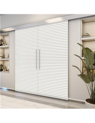 Holzschiebetür Eco-Line - Weiss  Model 3014-2