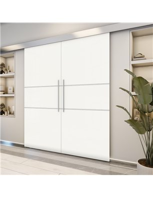 Holzschiebetür Eco-Line - Weiss  Model 3032-2