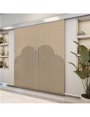 Holzschiebetür Eco-Line - Eiche  Model 3057-2