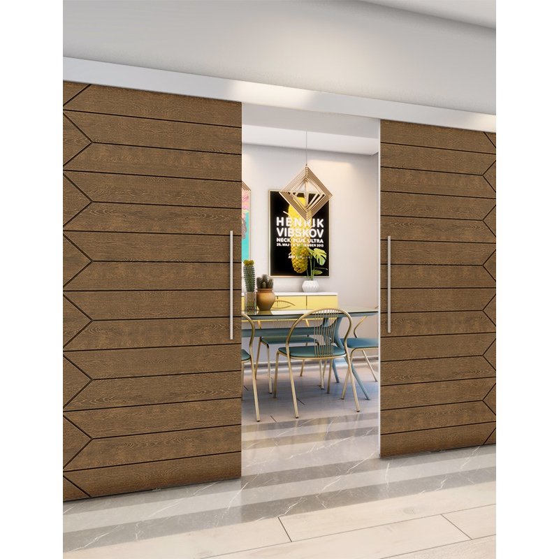 Holzschiebetür Eco-Line - Nussbaum Model 3007 Holzschiebetür Eco-Line - Nussbaum Model 3007