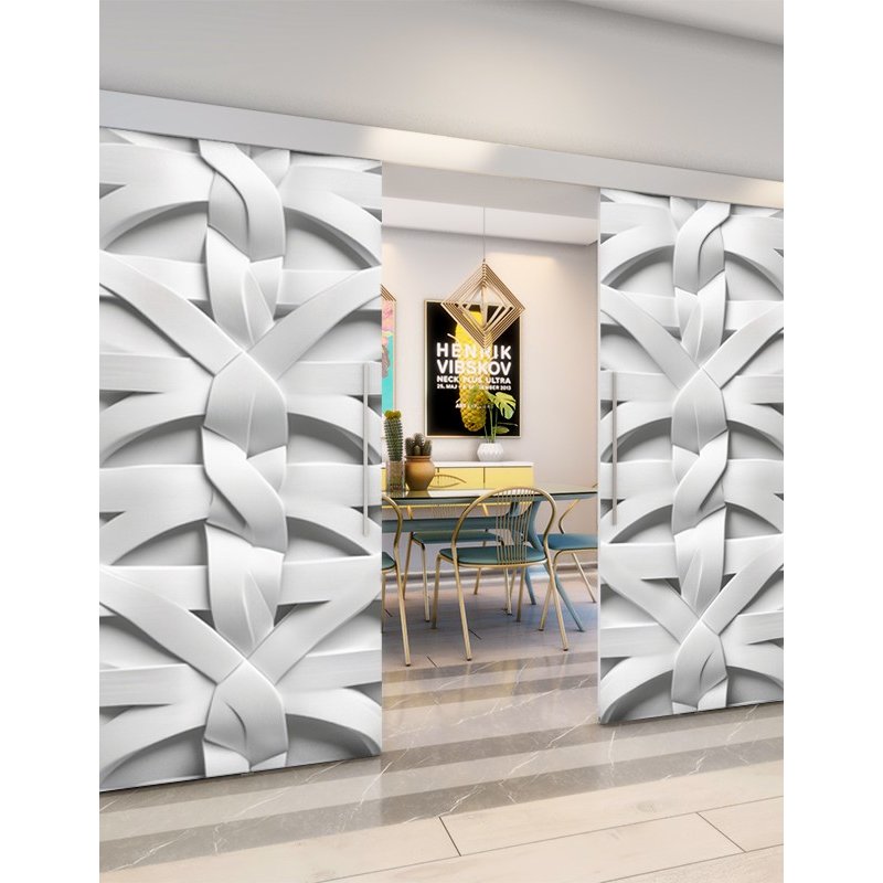 Holzschiebetür Eco-Line - Weiss 3D Model 3038 Holzschiebetür Eco-Line - Weiss 3D Model 3038