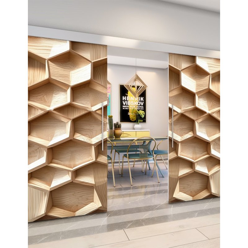 Holzschiebetür Eco-Line - Holzkunst Model 3013 Holzschiebetür Eco-Line - Holzkunst Model 3013