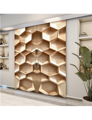 Holzschiebetür Eco-Line - Holzkunst  Model 3013-2