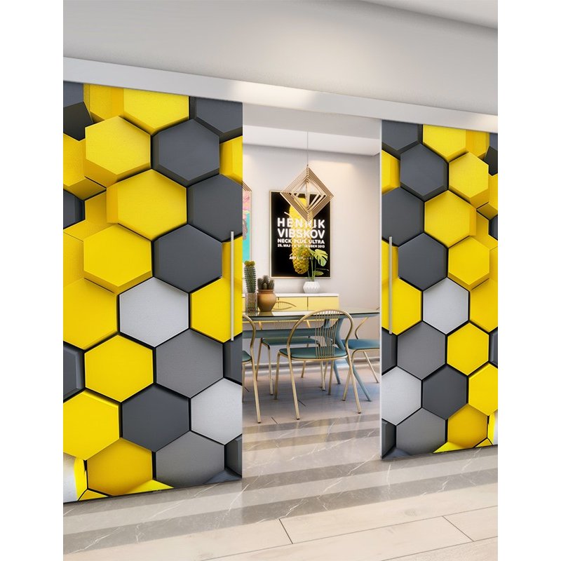 Holzschiebetür Eco-Line - Geometrie Model 3002 Holzschiebetür Eco-Line - Geometrie Model 3002