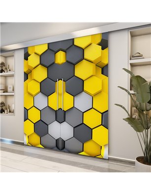 Holzschiebetür Eco-Line - Geometrie  Model 3002-2