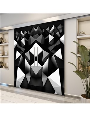 Holzschiebetür Eco-Line - Geometrie  Model 3004-2