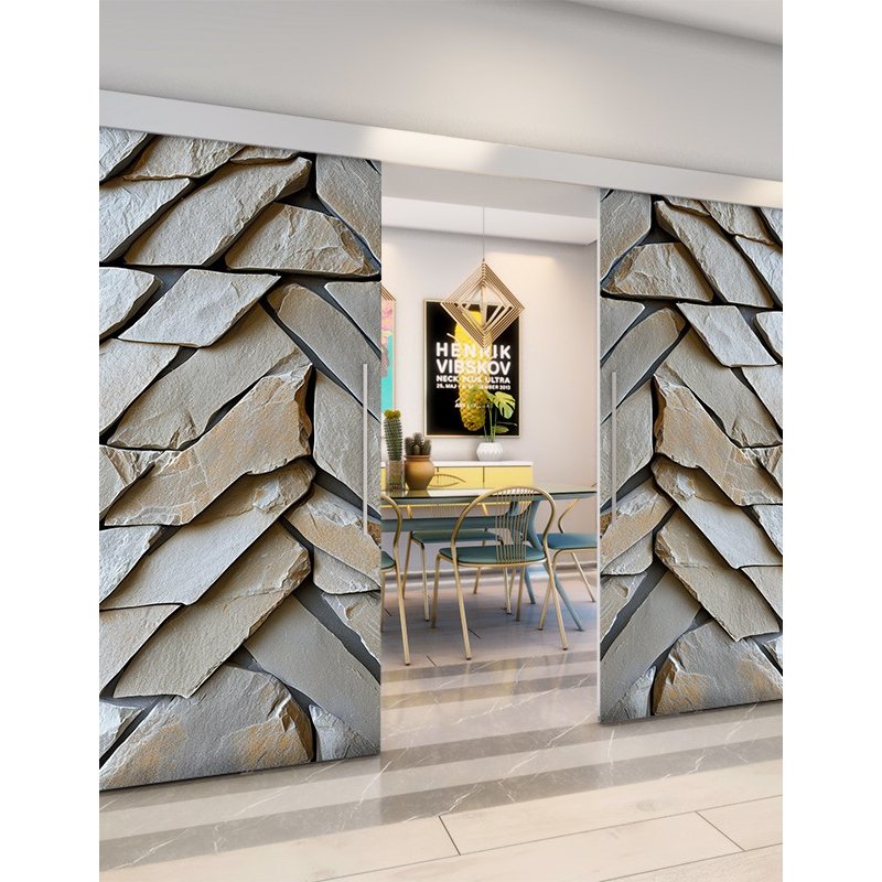 Holzschiebetür Eco-Line - Beton und Stein Model 3028 Holzschiebetür Eco-Line - Beton und Stein Model 3028