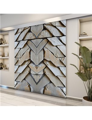 Holzschiebetür Eco-Line - Beton und Stein  Model 3028-2