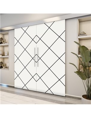 Holzschiebetür Eco-Line - Design-Linien  Model 3069-2