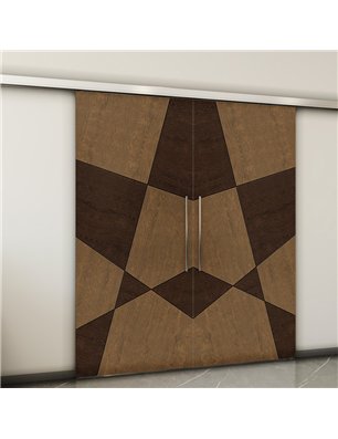 Holzschiebetür Slim-Line - Holz-Mix  Model 3011-2