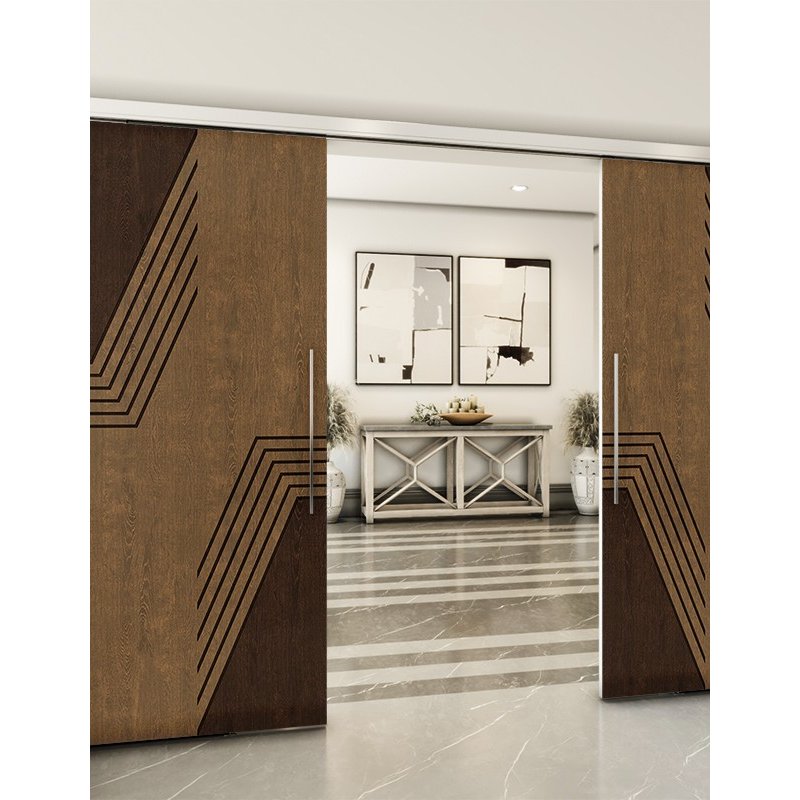 Holzschiebetür Slim-Line - Holz-Mix Model 3060 Holzschiebetür Slim-Line - Holz-Mix Model 3060