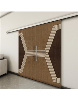 Holzschiebetür Slim-Line - Holz-Mix  Model 3079-3