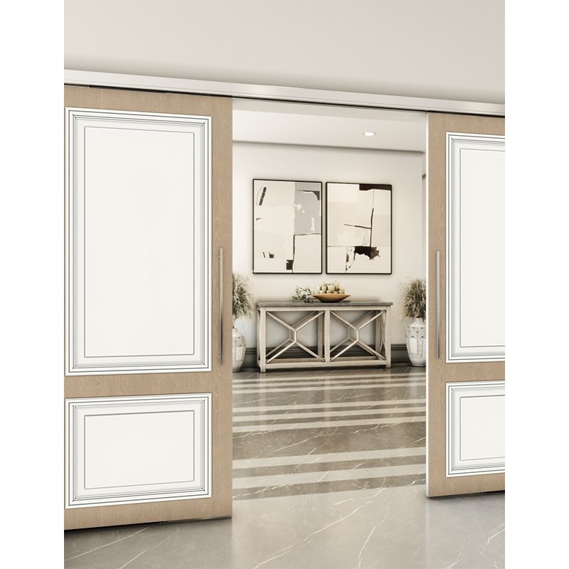 Holzschiebetür Slim-Line - Eiche und Weiss Model 3004 Holzschiebetür Slim-Line - Eiche und Weiss Model 3004