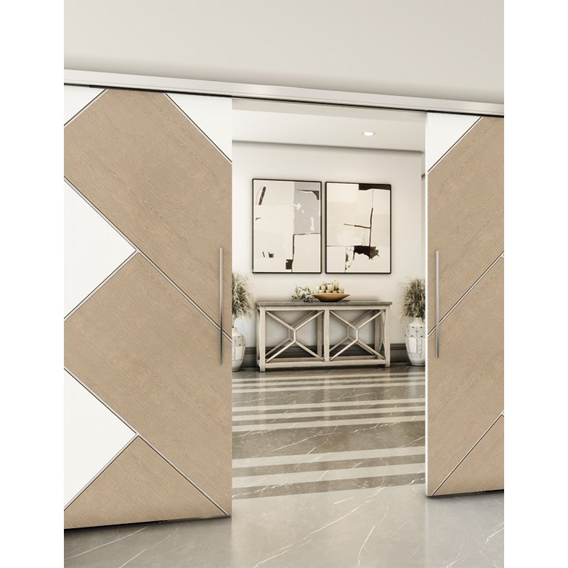 Holzschiebetür Slim-Line - Eiche und Weiss Model 3026 Holzschiebetür Slim-Line - Eiche und Weiss Model 3026