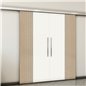 Holzschiebetür Slim-Line - Eiche und Weiss Model 3028 Holzschiebetür Slim-Line - Eiche und Weiss Model 3028