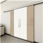 Holzschiebetür Slim-Line - Eiche und Weiss Model 3028 Holzschiebetür Slim-Line - Eiche und Weiss Model 3028