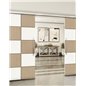 Holzschiebetür Slim-Line - Eiche und Weiss Model 3029 Holzschiebetür Slim-Line - Eiche und Weiss Model 3029