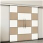 Holzschiebetür Slim-Line - Eiche und Weiss Model 3029 Holzschiebetür Slim-Line - Eiche und Weiss Model 3029