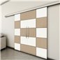Holzschiebetür Slim-Line - Eiche und Weiss Model 3029 Holzschiebetür Slim-Line - Eiche und Weiss Model 3029