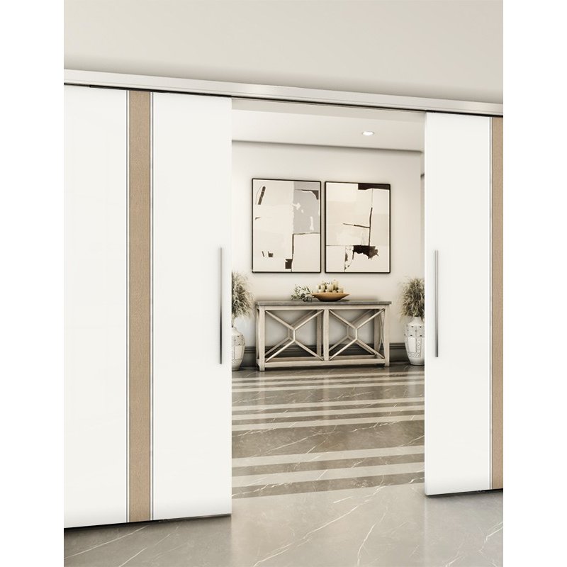 Holzschiebetür Slim-Line - Eiche und Weiss Model 3030 Holzschiebetür Slim-Line - Eiche und Weiss Model 3030