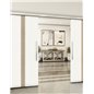 Holzschiebetür Slim-Line - Eiche und Weiss Model 3030 Holzschiebetür Slim-Line - Eiche und Weiss Model 3030
