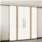 Holzschiebetür Slim-Line - Eiche und Weiss Model 3030 Holzschiebetür Slim-Line - Eiche und Weiss Model 3030
