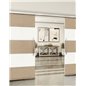 Holzschiebetür Slim-Line - Eiche und Weiss Model 3031 Holzschiebetür Slim-Line - Eiche und Weiss Model 3031