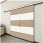 Holzschiebetür Slim-Line - Eiche und Weiss Model 3031 Holzschiebetür Slim-Line - Eiche und Weiss Model 3031