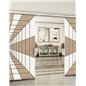Holzschiebetür Slim-Line - Eiche und Weiss Model 3034 Holzschiebetür Slim-Line - Eiche und Weiss Model 3034