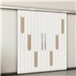 Holzschiebetür Slim-Line - Eiche und Weiss Model 3043 Holzschiebetür Slim-Line - Eiche und Weiss Model 3043