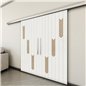 Holzschiebetür Slim-Line - Eiche und Weiss Model 3043 Holzschiebetür Slim-Line - Eiche und Weiss Model 3043