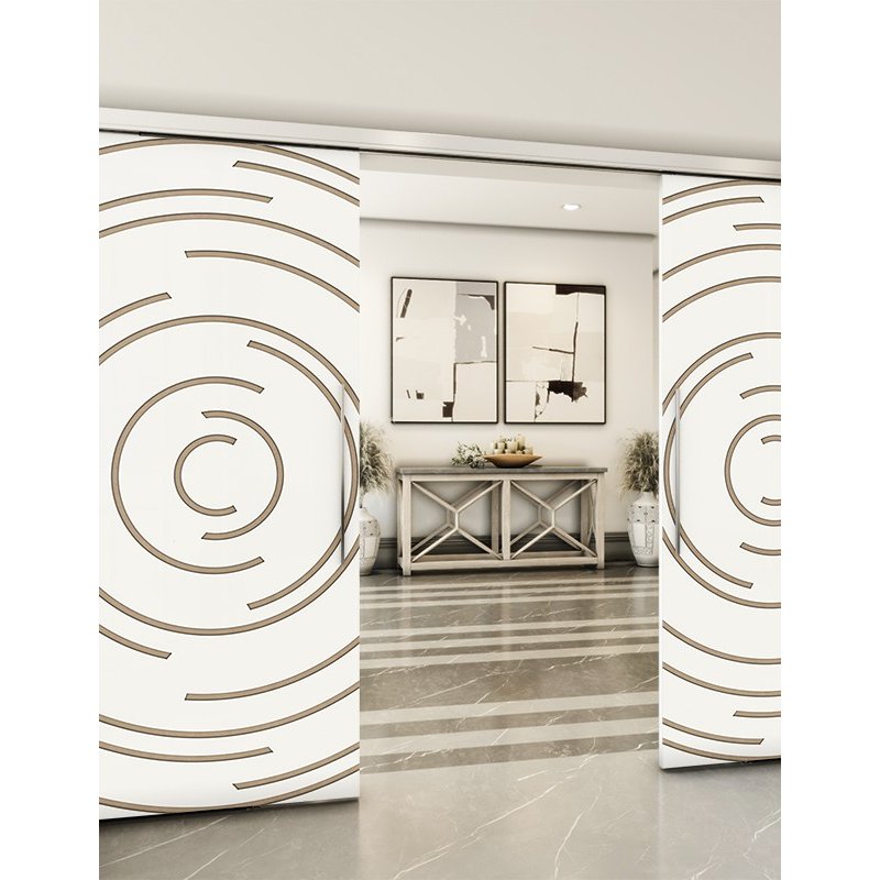 Holzschiebetür Slim-Line - Eiche und Weiss Model 3046 Holzschiebetür Slim-Line - Eiche und Weiss Model 3046