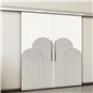 Holzschiebetür Slim-Line - Eiche und Weiss Model 3057 Holzschiebetür Slim-Line - Eiche und Weiss Model 3057