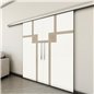 Holzschiebetür Slim-Line - Eiche und Weiss Model 3059 Holzschiebetür Slim-Line - Eiche und Weiss Model 3059