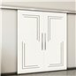 Holzschiebetür Slim-Line - Eiche und Weiss Model 3065 Holzschiebetür Slim-Line - Eiche und Weiss Model 3065