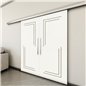 Holzschiebetür Slim-Line - Eiche und Weiss Model 3065 Holzschiebetür Slim-Line - Eiche und Weiss Model 3065
