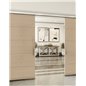 Holzschiebetür Slim-Line - Eiche und Weiss Model 3066 Holzschiebetür Slim-Line - Eiche und Weiss Model 3066
