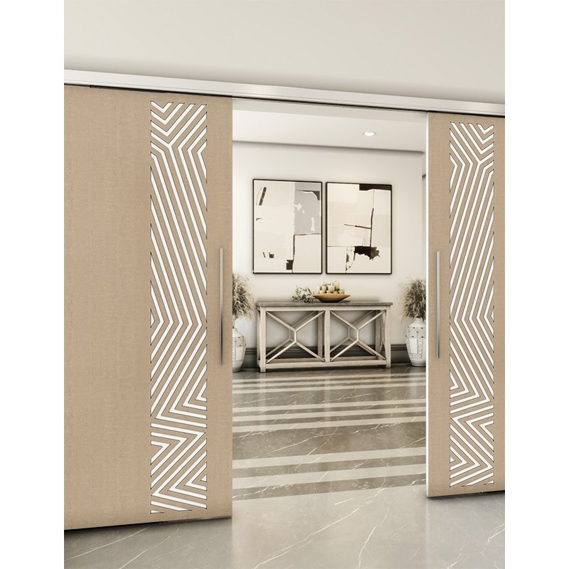 Holzschiebetür Slim-Line - Eiche und Weiss Model 3070 Holzschiebetür Slim-Line - Eiche und Weiss Model 3070