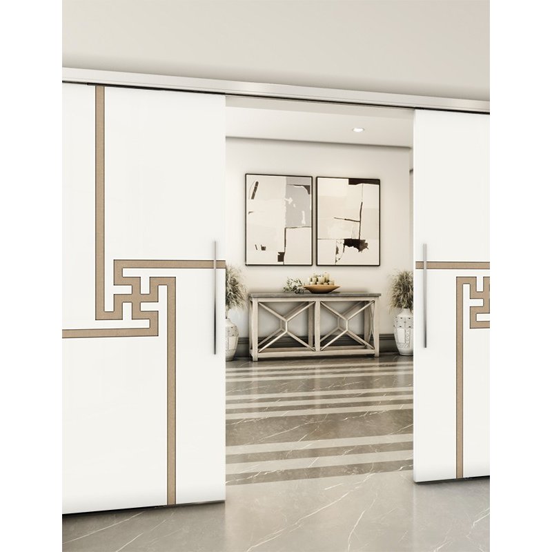 Holzschiebetür Slim-Line - Eiche und Weiss Model 3071 Holzschiebetür Slim-Line - Eiche und Weiss Model 3071
