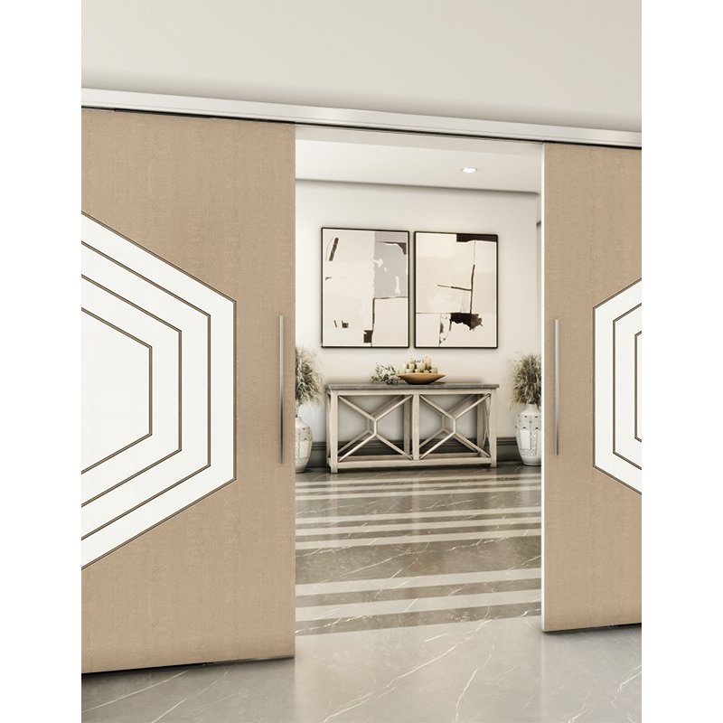 Holzschiebetür Slim-Line - Eiche und Weiss Model 3072 Holzschiebetür Slim-Line - Eiche und Weiss Model 3072